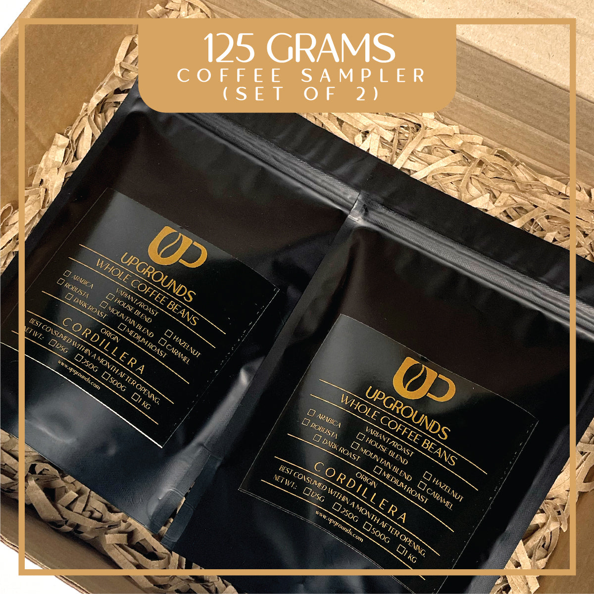 Coffee Sampler Set of 2 Pack 125 grams | Upgrounds