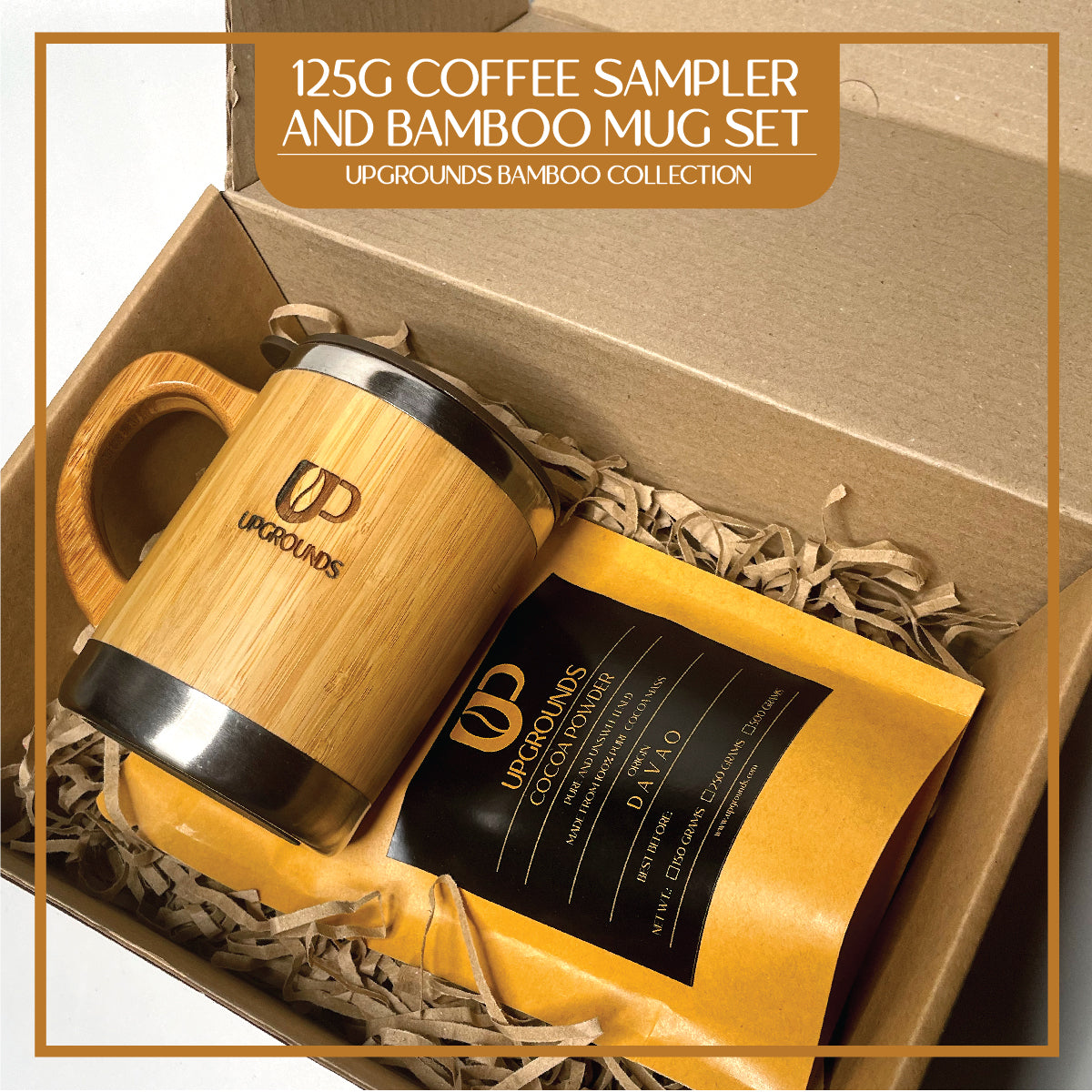 150g Cocoa Powder and 300ml Bamboo Mug Set | Upgrounds