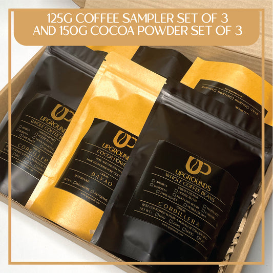 Coffee Sampler Set of 3 and Cocoa Powder Set of 3 | Upgrounds