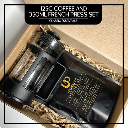 125g Coffee and 350ml French Press Set | Upgrounds