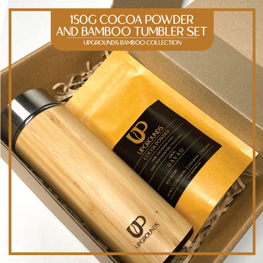 150g Cocoa Powder and 350ml Bamboo Tumbler Set | Upgrounds