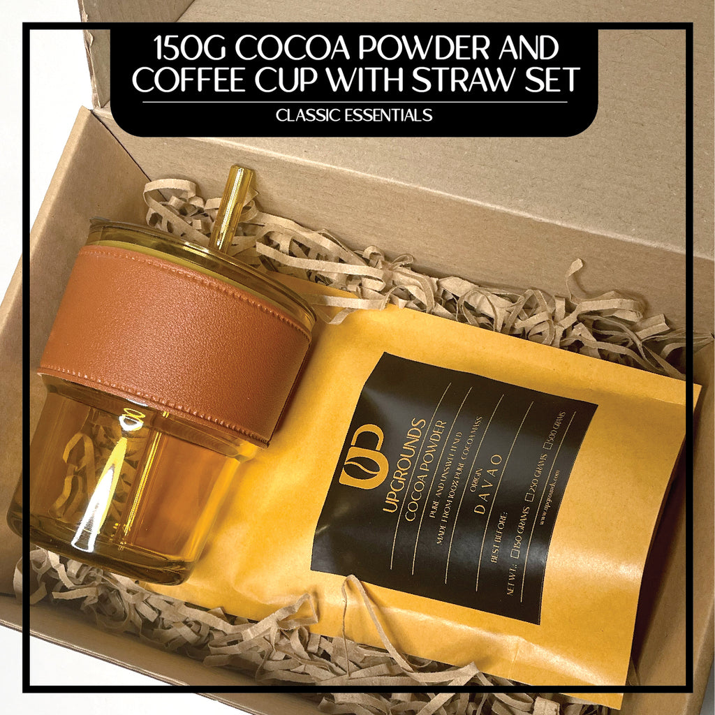 150g Cocoa Powder and 450ml Coffee Cup with Straw Set | Upgrounds