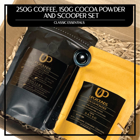 250g Coffee, 150g Cocoa Powder and Scooper Set | Upgrounds