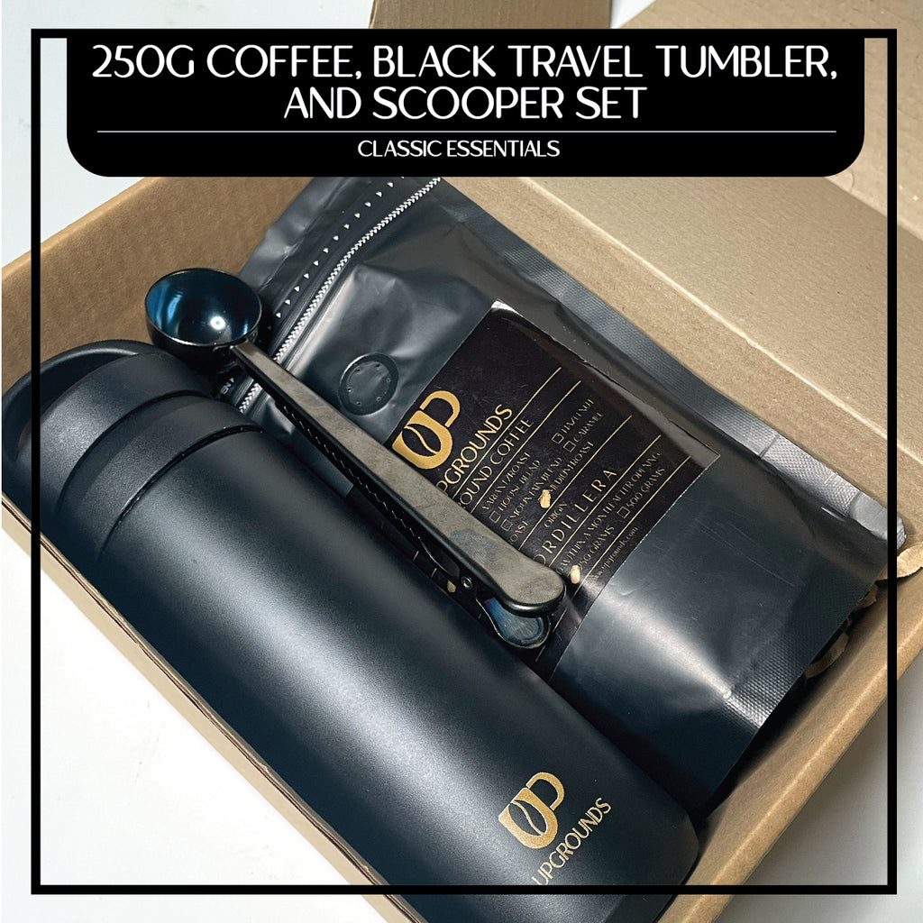 250g Coffee, Tumbler and Scooper Set | Upgrounds