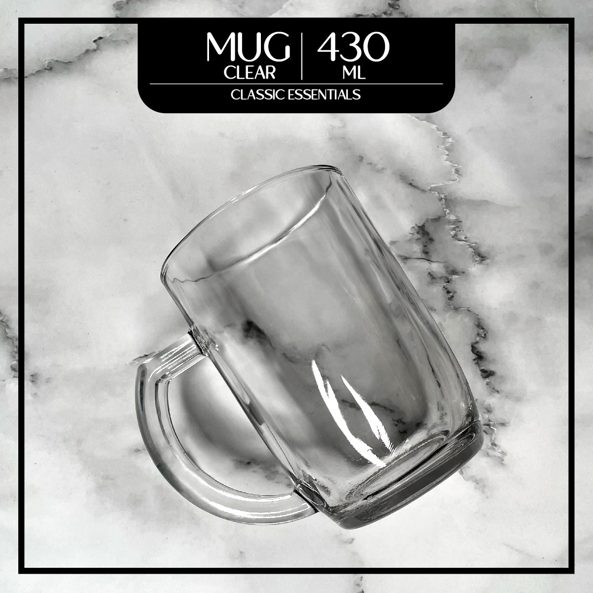 430ml Clear Coffee Mug | Upgrounds