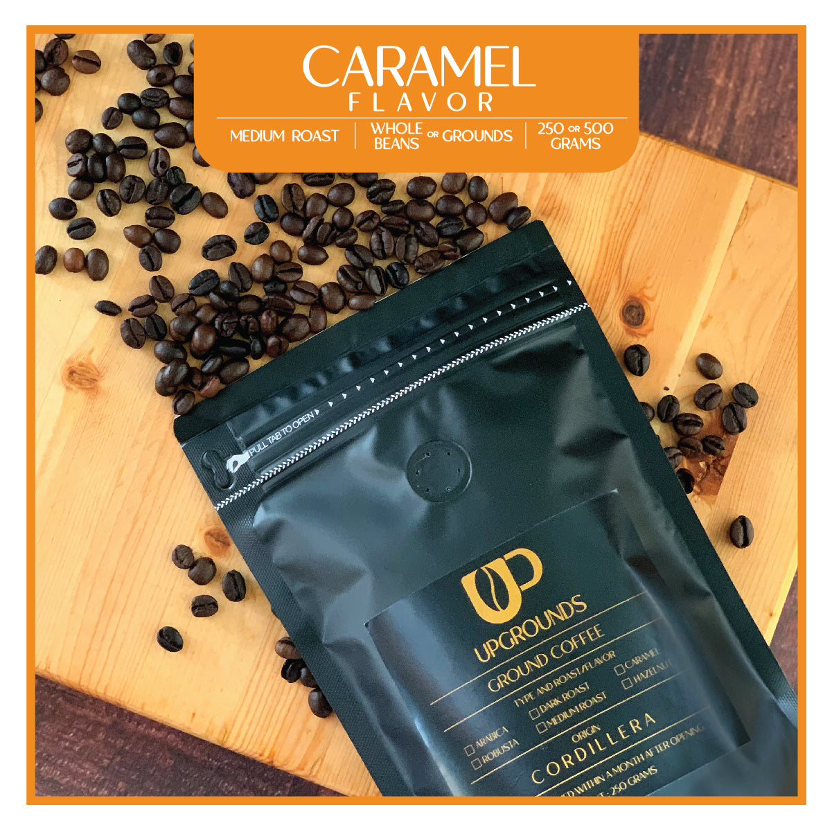 Flavored Coffee | Caramel | Upgrounds