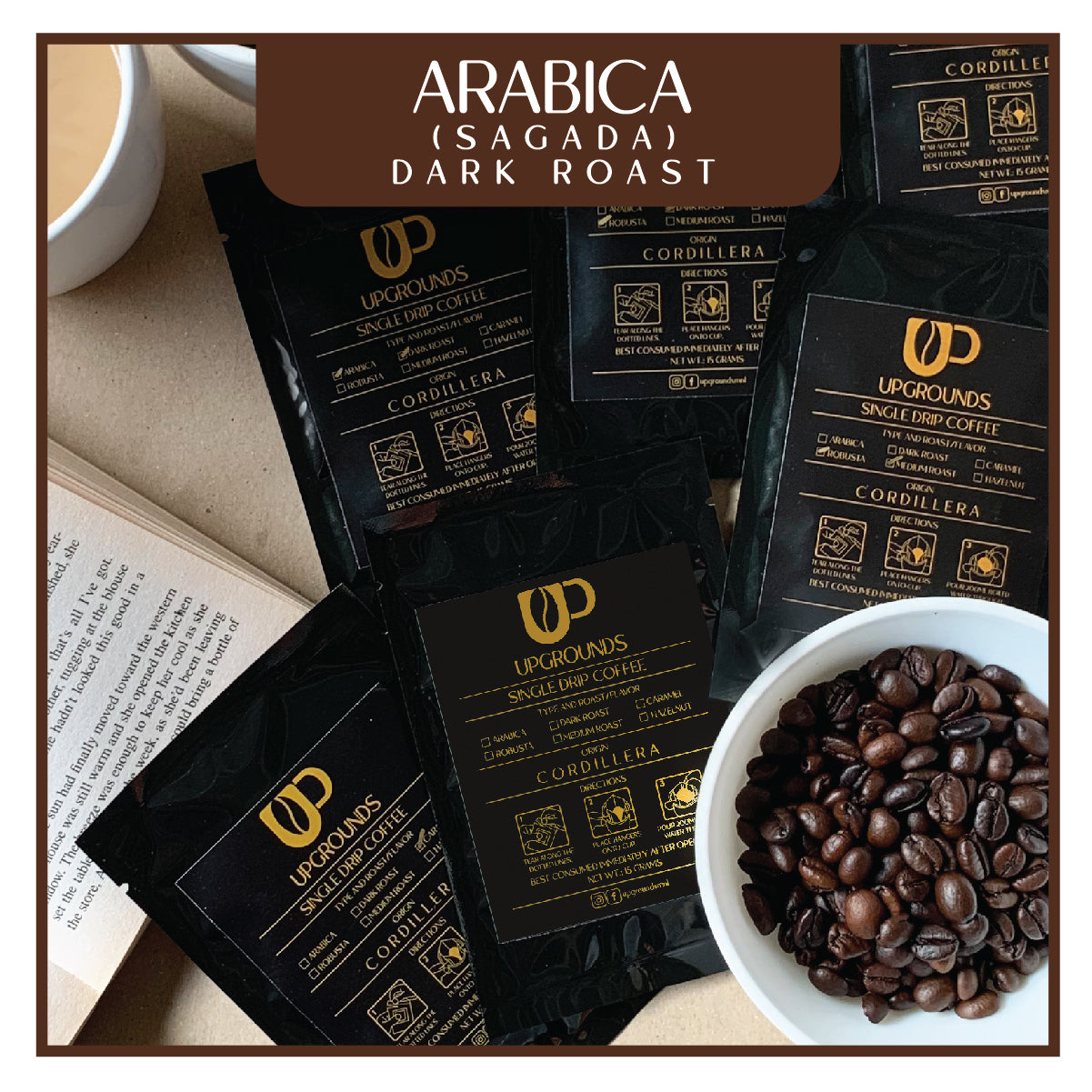 Single Drip Coffee | Arabica Dark | Upgrounds