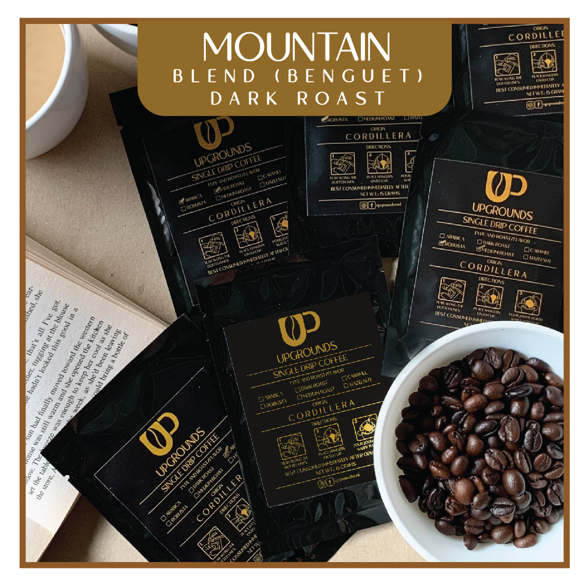 Single Drip Coffee | Mountain Blend Dark | Upgrounds