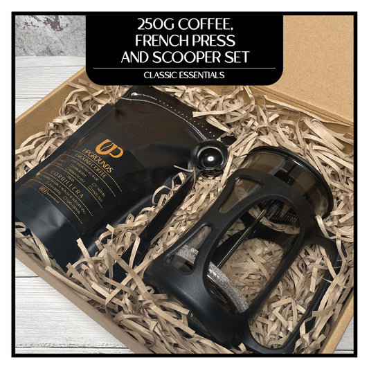 250g Coffee, 600ml French Press and Scooper Set