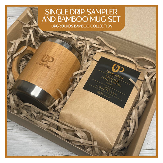 Single Drip Sampler and Bamboo Mug Set | Upgrounds