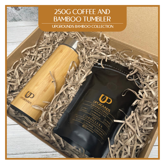 250g Coffee and Bamboo Tumbler Set | Upgrounds