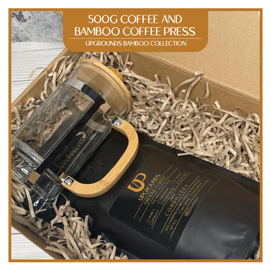 500g Coffee and Bamboo French Press | Upgrounds
